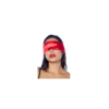 Accessoire coquin en satin réversible noir & rouge 